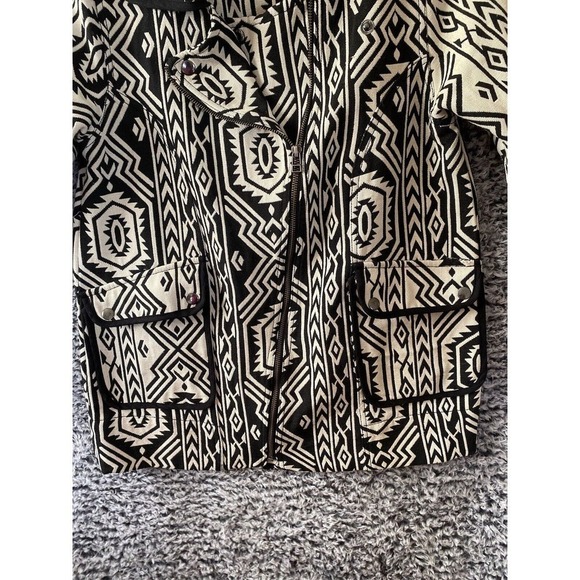 Mink Pink Pardon My Freedom Tribal Biker Jacket Size Small - Picture 10 of 12